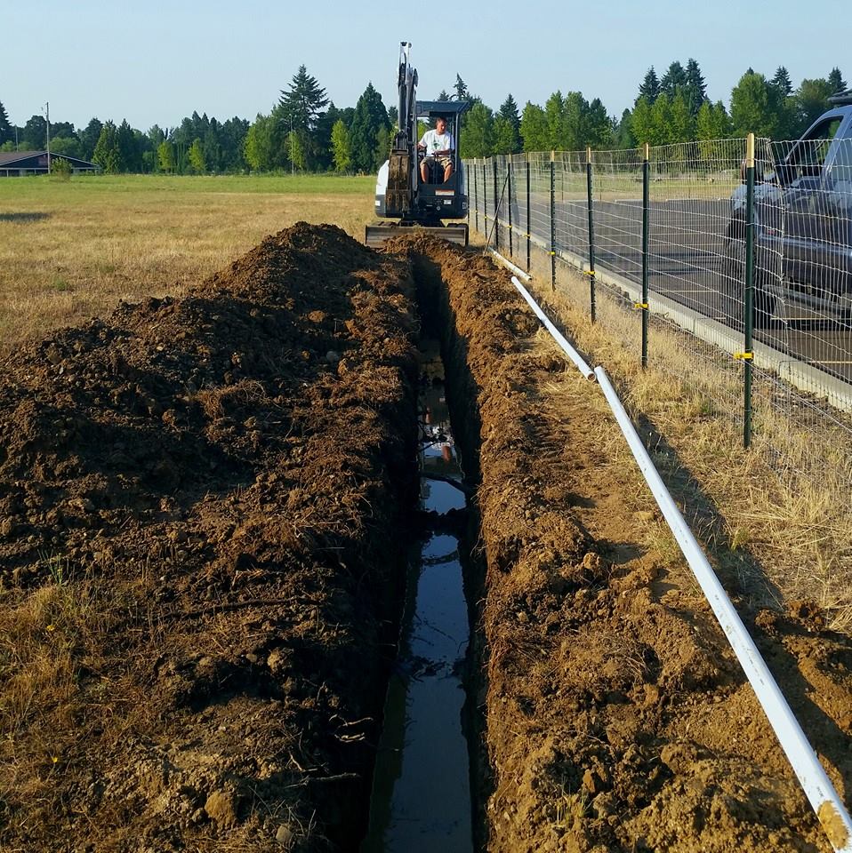install a drainage system